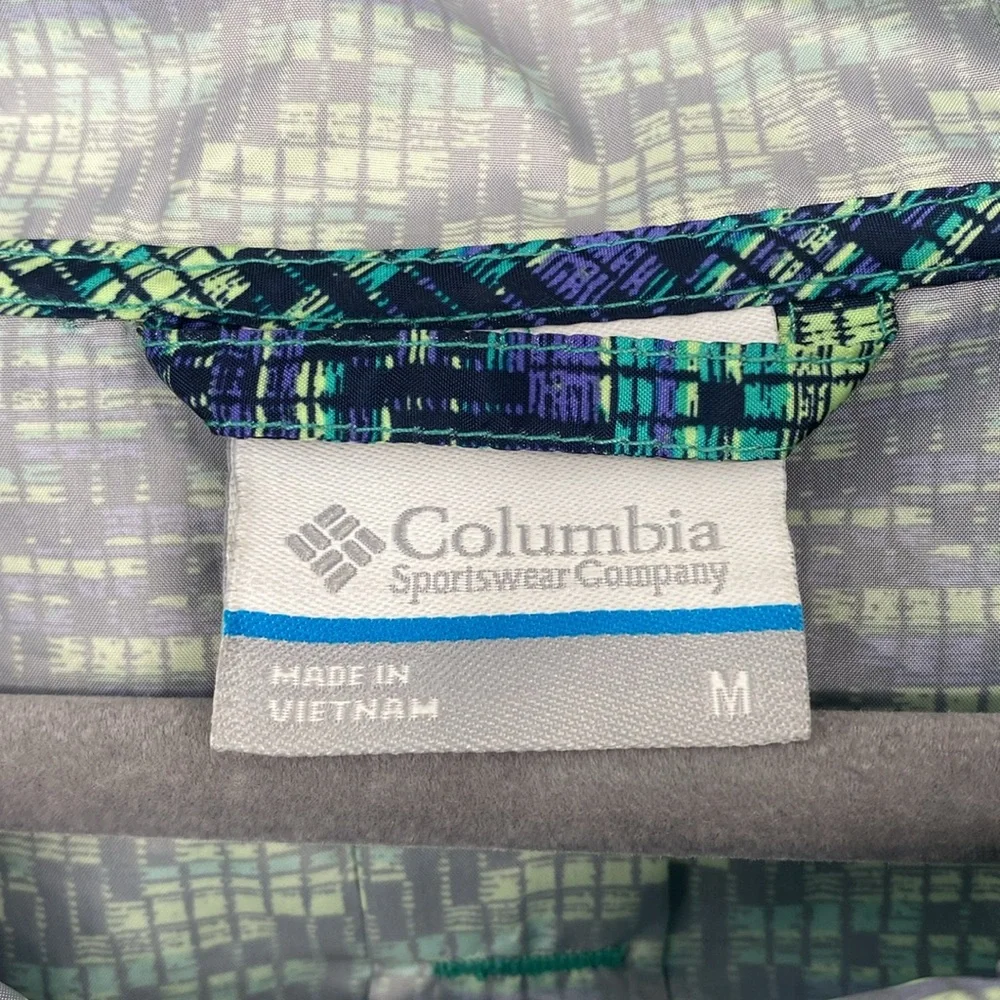 Columbia Women’s Geometric Pattern Long Sleeve Windbreaker Jacket‎ Medium